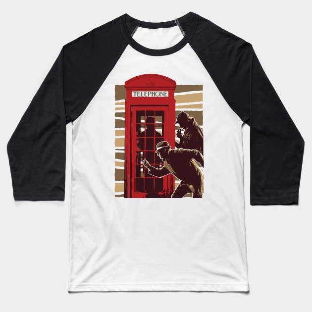 Telephone Detectives Baseball T-Shirt by madeinchorley